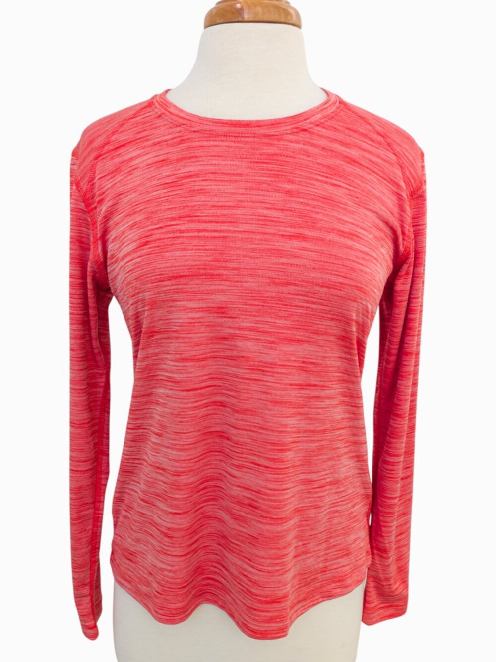 Columbia Sportswear Antimicrobial Space-Dye Long Sleeve Top Sz M Salmon